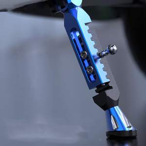 ขาตั้งข้างมอเตอร์ไซค์แบบปรับได้ ทำจากอลูมิเนียมอัลลอยด์ ใช้ได้กับรถมอเตอร์ไซค์ทั่วไป พร้อมที่พักเท้า รองรับขาตั้งแบบสามขา - Product Image 6