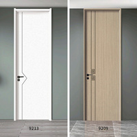 Porte en composite bois-plastique insonorisée et ignifugée B1 de la marque Maplemiles OEM, idéale pour les hôtels et les villas