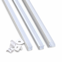 Diffuseur de lumière pour bandes LED rigides de 8 mm, moulage par extrusion entièrement en plastique, moules personnalisés, fabricant d'accessoires d'éclairage
