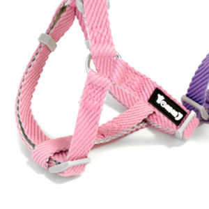 Double-Sided Nylon Simple Solid <b>Adjustable</b> Pet <b>Harness</b> 2.0*41-66cm Triangle Chest Back - Product Image 4