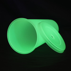 Nuevo Diseño, Vaso Térmico de 24 oz, Brilla en la Oscuridad, Vaso Brillante con Pajita - Product Image 6