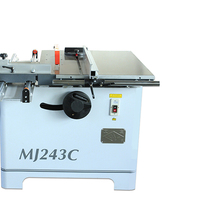 Scie à panneaux horizontale MJ243C améliorée - Table de scie circulaire automatique avec moteur et caractéristiques de sécurité écologiques