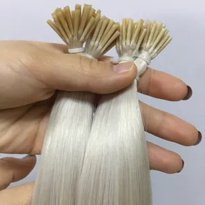 Top Quality Prebonded 1g Double Drawn Human Hair 100% unprocessed wholesale Europe Remy Hair I tip human hair extensions