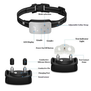 Collar disuasorio de tapón de ladridos de perro inteligente automático de electricidad multifuncional con 7 niveles de sensibilidad - Product Image 3