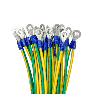 Cable de Cobre Aislado con Terminal de Anillo, 600V, PVC, Conexión de Energía Industrial, Cable Redondo Trenzado para Cableado Eléctrico - Product Image 3