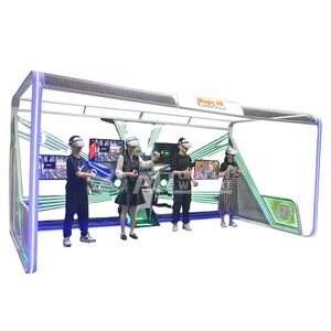 Offre spéciale de <span class=keywords><strong>4</strong></span> joueurs vr station multijoueur vr simulateur avec plus de 30 pièces jeu riche pour vr parc, centre commercial - Product Image 2