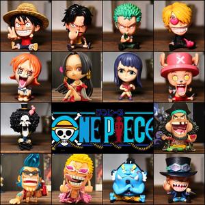 Figura de Acción Sentada de Pvc de Personajes de <span class=keywords><strong>Anime</strong></span> Cartoon Luffy Zoro Modelo para Adorno de Coche - Product Image 2