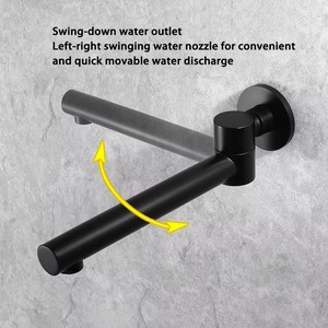 Ensemble de douche mural dissimulé en laiton contemporain de 8, 10, 12, 16 pouces avec mitigeur et pommeau de pluie pour hôtels - Product Image 5