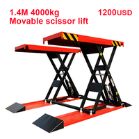 Prix Usine Pont Élévateur Ciseaux Mobile Hydraulique 4000kg 1.2m/1.4m/1.6m/1.8m pour Voiture à Vendre