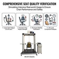 Machine de fatigue par vibration de surface de siège entièrement automatisée et informatisée, simulant les impacts de la position assise prolongée, certifiée CE