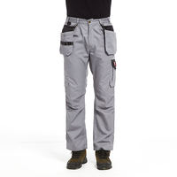 Pantalon cargo renforcé pour homme avec poches porte-outils pour charpentier, ingénieur, électricien