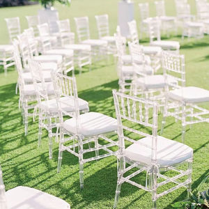 Kursi Pernikahan Mewah Chiavari Akrilik Murah Grosir Gaya Prancis Kursi Plastik Transparan Chiavari Kursi Tiffany Transparan - Product Image 1