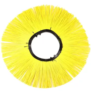 Hot Sale Sweeper Wafer Brush Street Sweep Brush with Plastic Flat Ring