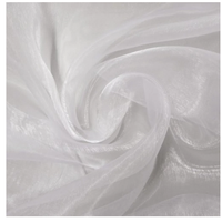 Deux tons 100% pure soie de mûrier pure Organza tissu Voile tissé 114/137cm de large rideau Style uni pour mariage Textile à la maison