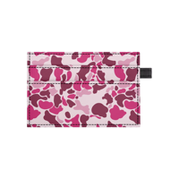 Dompet Kartu Tipis Motif Camo Pink Terbaru, Dompet Kartu Kredit Kulit Minimalis, Tempat Kartu Mini Pola Kustom untuk Wanita, Hadiah
