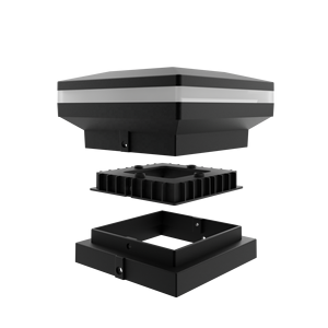 Lumières extérieures imperméables actionnées solaires de chapeau de poteau pour 4x4 3x3 poteaux décoration de jardin de patio de plate-forme de barrière - Product Image 1
