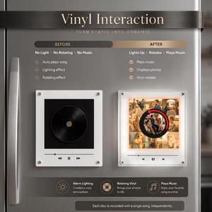 Caja de Música Magnética Personalizada para Refrigerador, Luz Nocturna, Inducción Magnética NFC, Caja de Música con Foto Personalizada y Canción Personalizada - Product Image 3
