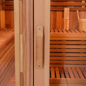 Ready stocks Canadian red cedar outdoor cube sauna <b>room</b> with 9KW ETL heater - Product Image 3