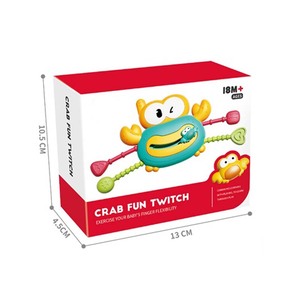 Juguete Musical de Plástico Natural para Bebés TOPSKY TOYS, Sonajero y Anillos de Dentición para Recién Nacidos e Infantes de 0 a 24 Meses, Juguete Sensorial de Cangrejo - Product Image 6