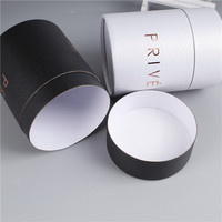 Bougie blanche de luxe boîte en papier rigide tube boîte à cosmétiques ronde bougie mèche or boîtes d'emballage cadeau pour bougie