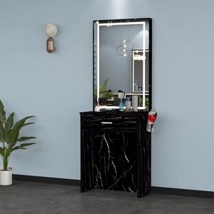 Mueble de Salón con Espejo, Mesa de Maquillaje, Espejo de Diseño Moderno, Tablero de Partículas, Muebles Comerciales para Salón de Belleza - Product Image 3