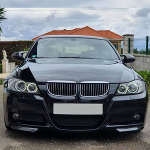 Bmw 3 Series E90 E91 Front Bumper Corner Decal Piano Black Carbon Fiber Texture Adhesive Car Stickers For 2005 2008 - Product Image 4