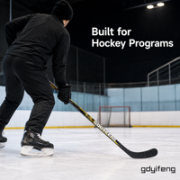 Bâtons de hockey sur glace pour juniors et jeunes, logo personnalisé, fibre de carbone, commande en gros pour équipe