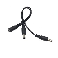 Adaptateur de prise d'alimentation DC femelle JFS DC5521 5.5x2.1/3.5x1.35, longueur personnalisable, boîtier en laiton, conducteur en cuivre 600V, PVC