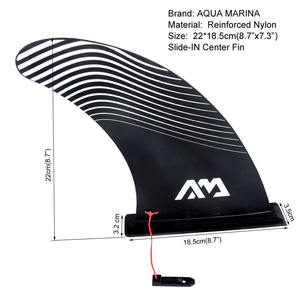 Aleta de <span class=keywords><strong>Surf</strong></span> AQUA MARINA SLIDE en CENTRAL Fin 22 x 18.5 cm, Aletas de Nylon Reforzado para <span class=keywords><strong>Tabla</strong></span> de <span class=keywords><strong>Paddle</strong></span> <span class=keywords><strong>Surf</strong></span> Avanzada, para Hombres, <span class=keywords><strong>9</strong></span> <span class=keywords><strong>Pulgadas</strong></span>, Lagos y Ríos - Product Image 6