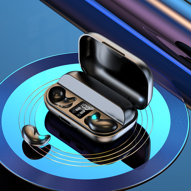 Mini Portable Smartphone True Stereo Wireless Eaburds X57 Digital Display 12D HiFi Noise-cancelling Earbuds Earphone