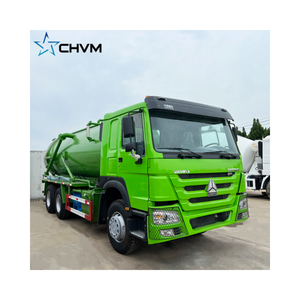 Yüksek kaliteli HOWO 6x 4 vidanjör yüksek Pression çamur pompalama kamyon vakum temizleme vidanjör vidanjör - Product Image 1