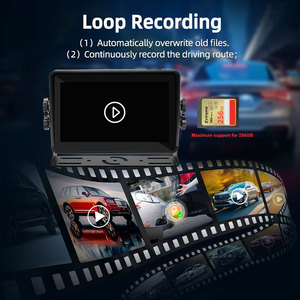 Sistema de Monitoreo DVR para Camiones con Pantalla Táctil de 7 Pulgadas, IA, CCD/AHD, Detección de Punto Ciego BSD, Cámaras Impermeables 1080P, Gestión de Flotas, Autobús, RV - Product Image 2