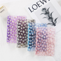 Fabricant en gros classeur à feuilles mobiles en PVC souple transparent de taille A6 avec couverture à 6 anneaux et bouton pression de style spirale