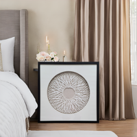 Fabricant d'art mural en boîte à ombre, conception personnalisée, décoration d'intérieur encadrée 3D, vente en gros, service OEM, ODM et marque privée