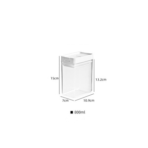 1300ml 1600ml Organización de cocina Contenedores de almacenamiento de plástico 460ml 700ml 950ml Contenedores herméticos de almacenamiento de alimentos con tapas - Product Image 6
