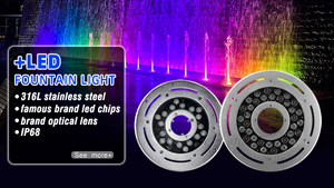 Ngoài trời DC24V vòng Donut 27W/24W RGB/RGBW DMX512 chìm âm nhạc đài phun nước, nhảy múa đài phun nước dẫn ánh sáng đài phun nước - Product Image 6