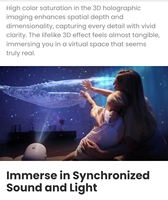 Nouvelle technologie 3D projecteur d'affichage holographique interagir éclairage plusieurs scènes décoration de mariage jeux de projection immersifs