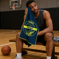 Serviette de sport compacte en microfibre à séchage rapide pour l'entraînement, le yoga, la course à pied, les voyages avec sac de rangement