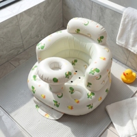 Siège de sol gonflable portable en PVC pour bébé, motif dinosaure, chaise d'apprentissage de la position assise pour nourrisson, pour le bain, l'alimentation, intérieur/extérieur, personnalisable