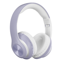 Casque sans fil supra-auriculaire dynamique couleur macaron mignon, Bluetooth 5.0, son HiFi, radio FM, faible latence, carte TF pour la musique