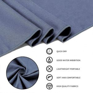 Serviette de voyage légère en microfibre douce, ultra absorbante, séchage rapide, sans sable, pour la gym, le sport, le camping, le yoga, la plage et la douche - Product Image 2