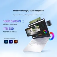 Star Book Pro 14 con Processore Intel di 13a Generazione a 12 Core, SSD, Laptop in Metallo - Nuovo Display OLED, Tastiera Inglese, Spina CN
