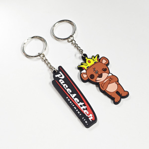 Llavero de PVC Suave 2D/3D Personalizable con Diseño de Personaje de Dibujos Animados, Llavero Promocional Único de Goma y Mosquetón - Product Image 2
