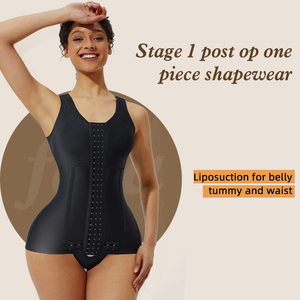 Faja de compresión colombiana de una pieza Para Mujer, ropa moldeadora de escenario 1, Para liposucción Colombianas, postcirugía con sujetador - Product Image 2