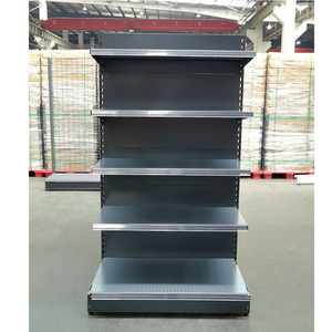 Black gondola shelving, gondola shelving <strong>mini</strong> <strong>supermarket</strong> - Product Image 3