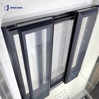 Fenêtre de toit électrique surdimensionnée moderne avec moustiquaire rétractable motorisée en aluminium pour escalier et cuisine JINGCHEN 5