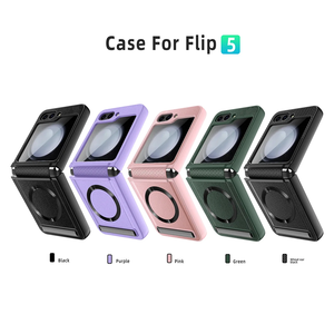 Étui de téléphone en cuir antichoc à <span class=keywords><strong>coque</strong></span> rigide Protection complète de la <span class=keywords><strong>chaîne</strong></span> pour <span class=keywords><strong>Samsung</strong></span> Galaxy Z Flip 6 Flip5 - Product Image 2