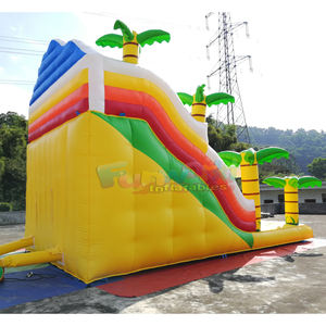 Structure de jeu extérieure pour enfants, château gonflable, structure de saut, maison de rebond pour fêtes, toboggan gonflable commercial à double piste, toboggan sec dinosaure - Product Image 5