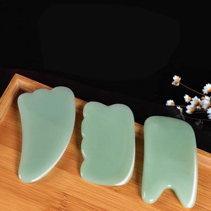 เครื่องนวดหน้าและตัว หยกธรรมชาติ กัวซา บอร์ด สีเขียว สำหรับนวดบำบัด - Product Image 5