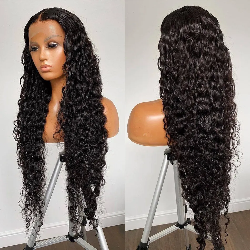 Deep Wave Transparent Hd Full Lace Human Hair Wig, Brazilian 360 Lace Frontal Wigs, 13x4 Human Hair Hd Lace Front Wigs